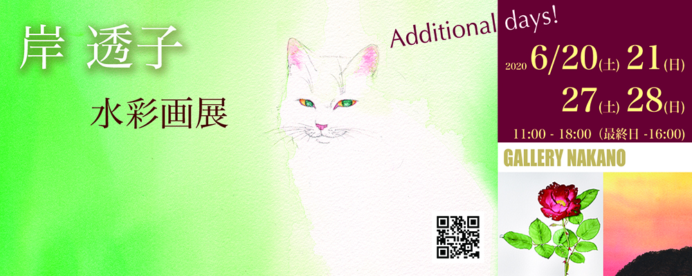 個展のお知らせ2020 Additional Days